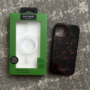 kate spade Black and Brown Tortoise iPhone Case